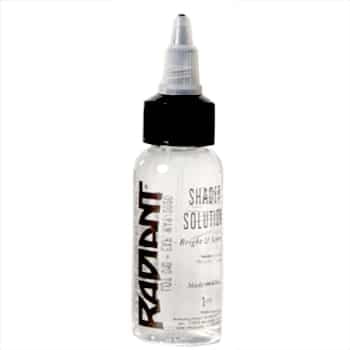 Radiant Colors Tattoo Ink - Tattooing Inks Fluid Vegan Pigments One Ounce - SHADER SOLUTION 1oz