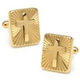 thumbnail image 1 of Radiant Cross Gold Stainless Steel Cufflinks, 1 of 4