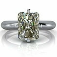 thumbnail image 1 of Radiant Cut Diamond Ring, Solitaire Diamond Engagement Ring, Euro Shank Ring, Women's Single Diamond Ring, Proposal Ring, 925 Sterling Silver, 1.5 Ct Simulated Diamond, 1 of 4