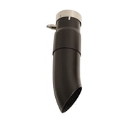 Radiant Cycles Shorty GP Exhaust Motorcycle Slipon Short Muffler Pipe for 1996-2003 Kawasaki ZX7R BLACK