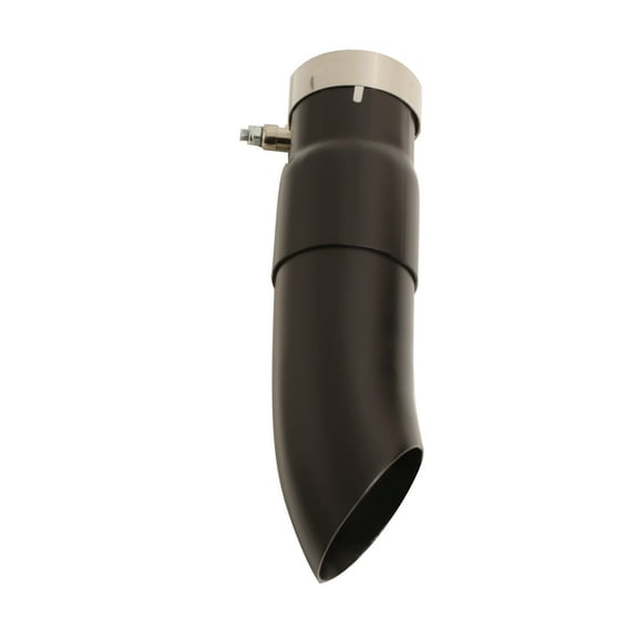 Radiant Cycles Shorty GP Exhaust Motorcycle Slipon Short Muffler Pipe for 1996-2003 Kawasaki ZX7R BLACK