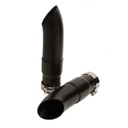 Radiant Cycles Shorty GP Exhaust Motorcycle Slipon Short Muffler Pipe for 2005-2011 Victory Hammer BLACK