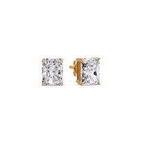 Radiant Diamond Basket Stud Earring One Carat - Fascinating Diamonds