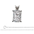 thumbnail image 1 of Radiant Diamond Solitaire Pendant Necklace 14K White Gold ( 0.66 Ct, J, VS1 GIA Certified), 1 of 4