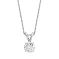 thumbnail image 1 of Radiant Fire 14 Karat White Gold Lab Grown 1/2 Ct Round Diamond , VS/SI clarity, D E F Color Solitaire Necklace, 1 of 5