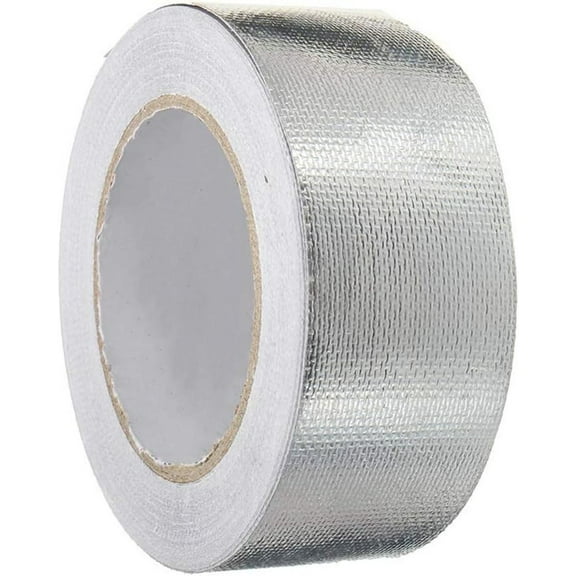 Radiant Heat Protection Tape, Fireproof Self-Adhesive Tape For Radiant Heat Protection And Hvac Duct Sealing, Heat Reflective Tape For Car Intake Pipe And Engine Bay, 50m X 5cm