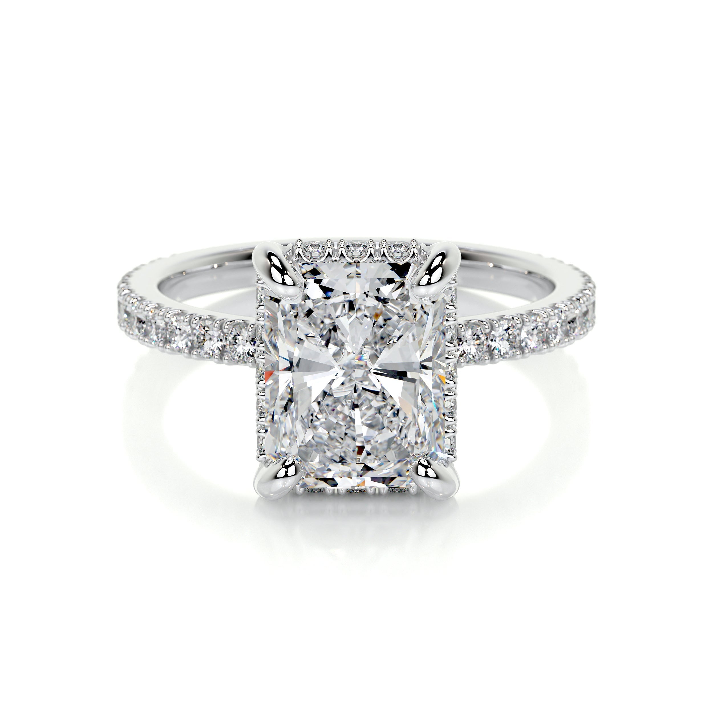 Radiant Jewel Radiant Cut Excellent 2.3 Ct Diamond Ring Wedding Ring