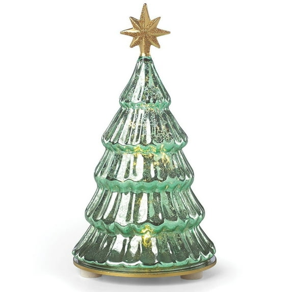 Lenox Radiant Light Lit Glass Pine Tree