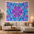 thumbnail image 1 of Radiant Mandala in Layered Petals and Paisley Swirls, Mystical Boho for Meditation Enthusiasts, Geometric Wall Art, New Home Gift, Tapestry Wall Hanging for Bedroom and Studio, 1 of 7
