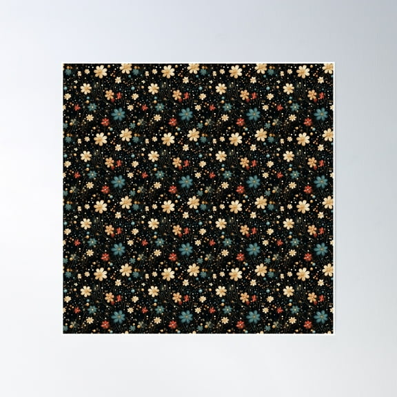 Radiant New Year'S Bliss Festive Euphoria Poster Wall Art, Modern Wall Decor, 30x30 UNFRAMED