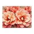 thumbnail image 1 of Radiant Peach Bloom Medley - Illustration Floral Flowers Botanical Garden Pastel Nature Unframed Wall Art Print 5 x 7 inches, 1 of 4