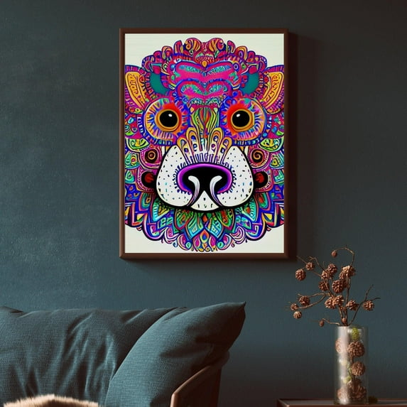 Radiant Rainbows of Rampaging Monsters- Canvas Wall Art