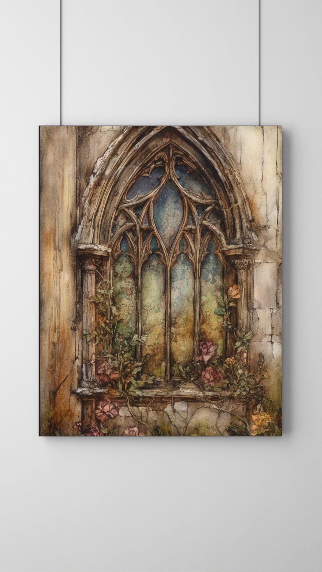 Radiant Reflections Stained Glass Canvas Wall Art