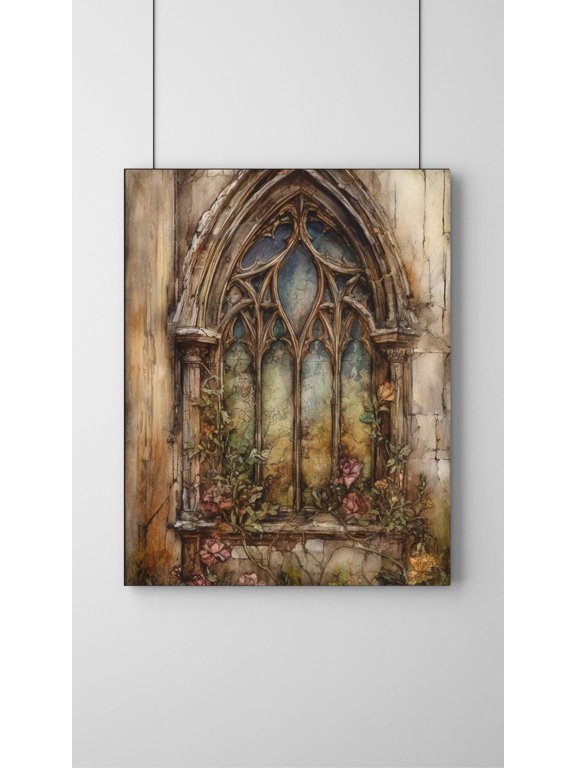 Radiant Reflections - Stained Glass Canvas Wall Art