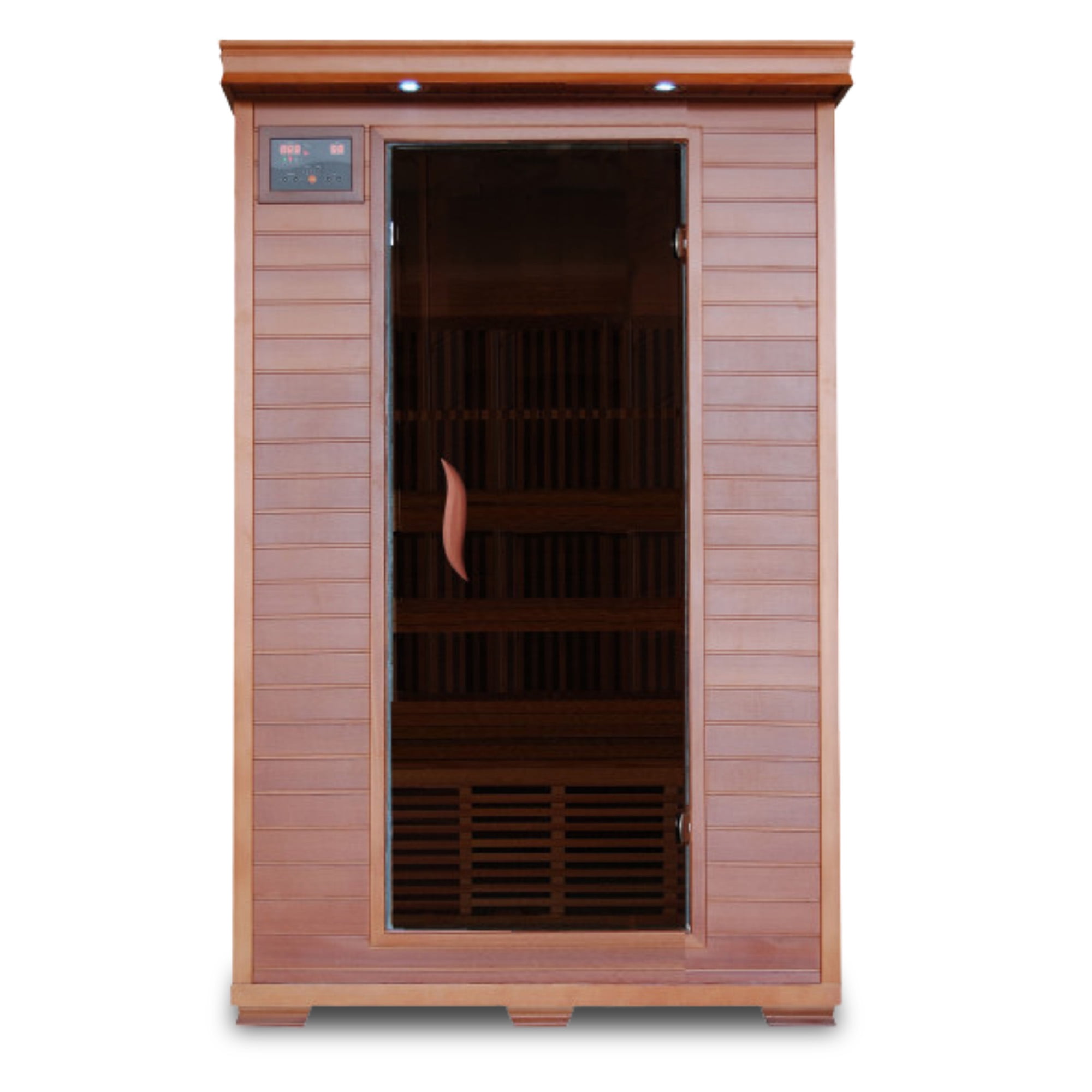 RADIANT SAUNAS HeatWave Yukon 2-Person Cedar Infrared Sauna with 6 Carbon Heaters