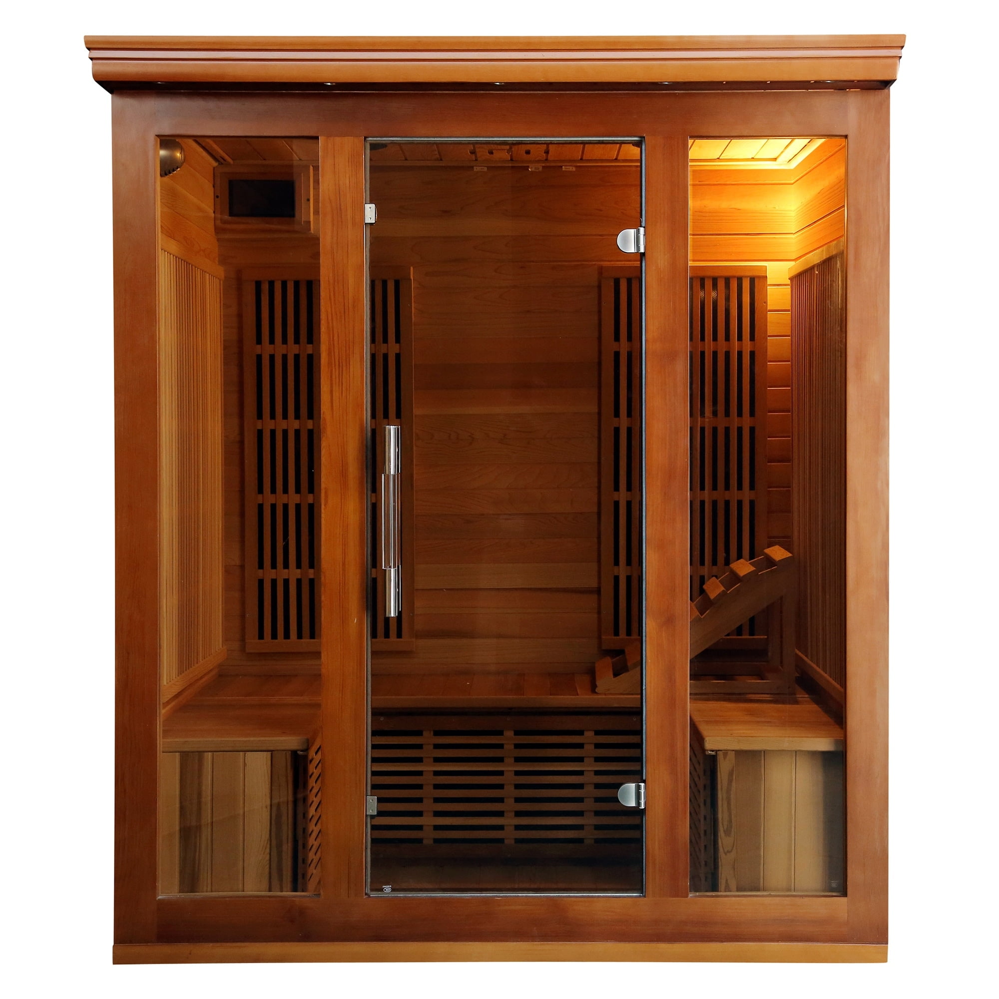 RADIANT SAUNAS HeatWave 3-4 Person Cedar Infrared Sauna with 9 Carbon Heaters