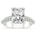 thumbnail image 1 of Radiant Shape 1 Carat IGI Certified Lab Grown Diamond Ring | 14K White Gold | Dua Side Stone Knife Edge Lab Diamond Ring | FG-VS1-VS2 Quality Friendly Diamonds, 1 of 4