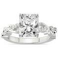 thumbnail image 1 of Radiant Shape 2 Carat IGI Certified Lab Grown Diamond Ring | 14K White Gold |Catrina Cutwork Lab Diamond Engagement Ring | FG-VS1-VS2 Quality Friendly Diamonds, 1 of 4