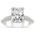 thumbnail image 1 of Radiant Shape 2 Carat IGI Certified Lab Grown Diamond Ring | 14K White Gold | Dua Side Stone Knife Edge Lab Diamond Ring | FG-VS1-VS2 Quality Friendly Diamonds, 1 of 4
