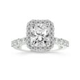 thumbnail image 1 of Radiant Shape 2 Carat IGI Certified Lab Grown Diamond Ring | 14K White Gold | Vionna Round Halo Lab Diamond Engagement Ring | FG-VS1-VS2 Quality Friendly Diamonds, 1 of 4