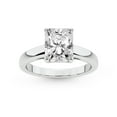thumbnail image 1 of IGI Certified 2 Carat Radiant Shape Lab Grown Diamond Engagement Ring | 14K White Gold | Allen Flat Band Solitaire Lab Diamond Ring | FG-VS1-VS2 Quality Friendly Diamonds, 1 of 6