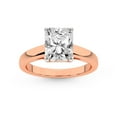 thumbnail image 1 of IGI Certified 4 Carat Radiant Shape Lab Grown Diamond Engagement Ring | 14K Rose Gold | Allen Flat Band Solitaire Lab Diamond Ring | FG-VS1-VS2 Quality Friendly Diamonds, 1 of 6