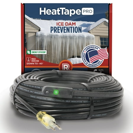 Radiant Solutions Heat Tape Pro Heating Cable For Roof & Gutter 120V 100FT