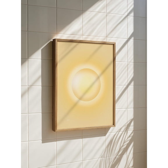 Radiant Sun Aura Print Calming Zen Energy Glow Yoga Studio Decor