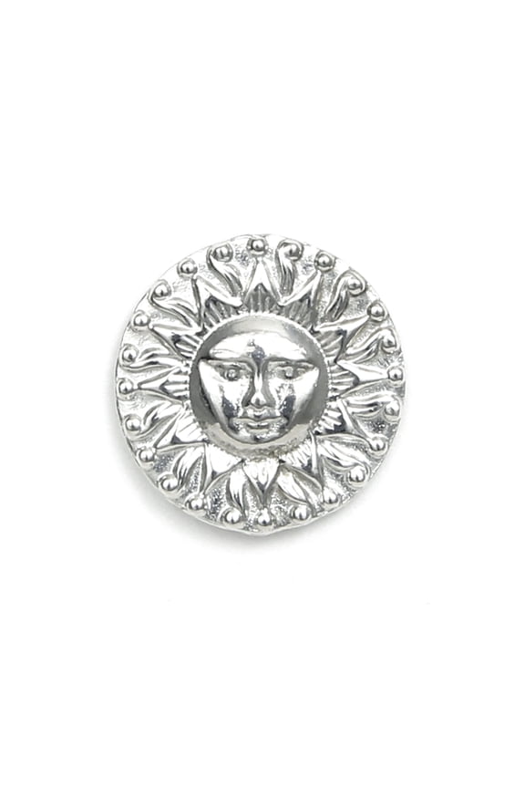Radiant Sun Scarf Pin with Magnetic Back Closure - Gift Packaged - Handcrafted Pewter Made in USA (Shipped from Artist Studio)