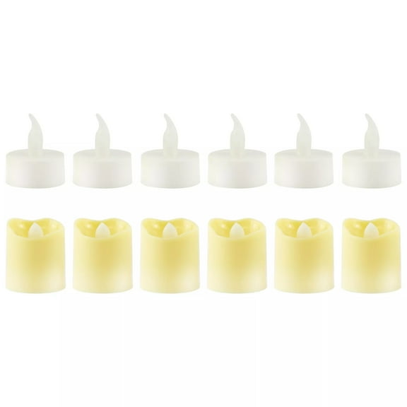 Radiant Treasures Battery Operated Votive and Tea Light Candle Set, Set of 16