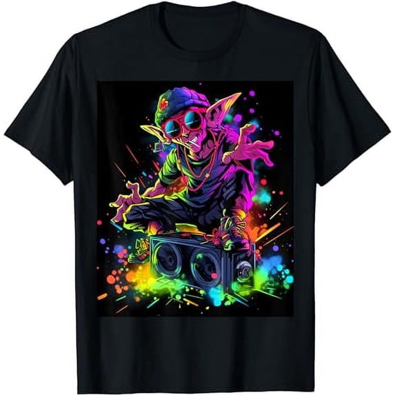 Radiant Virtual Cheer: Christmas Cyber Elf Glee T-Shirt