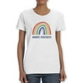 thumbnail image 1 of Radiate Positivity Rainbow T-Shirt Women -Smartprints Designs, Female 5X-Large, 1 of 4