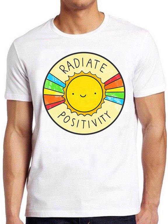 Radiate Positivity Sun Rainbow Funny Meme Gift Tee Gamer Cult Movie T Shirt 751