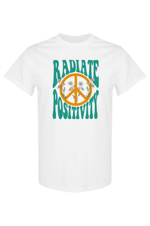 Radiate Positivity T-Shirt Women -Smartprints Designs, Female Large