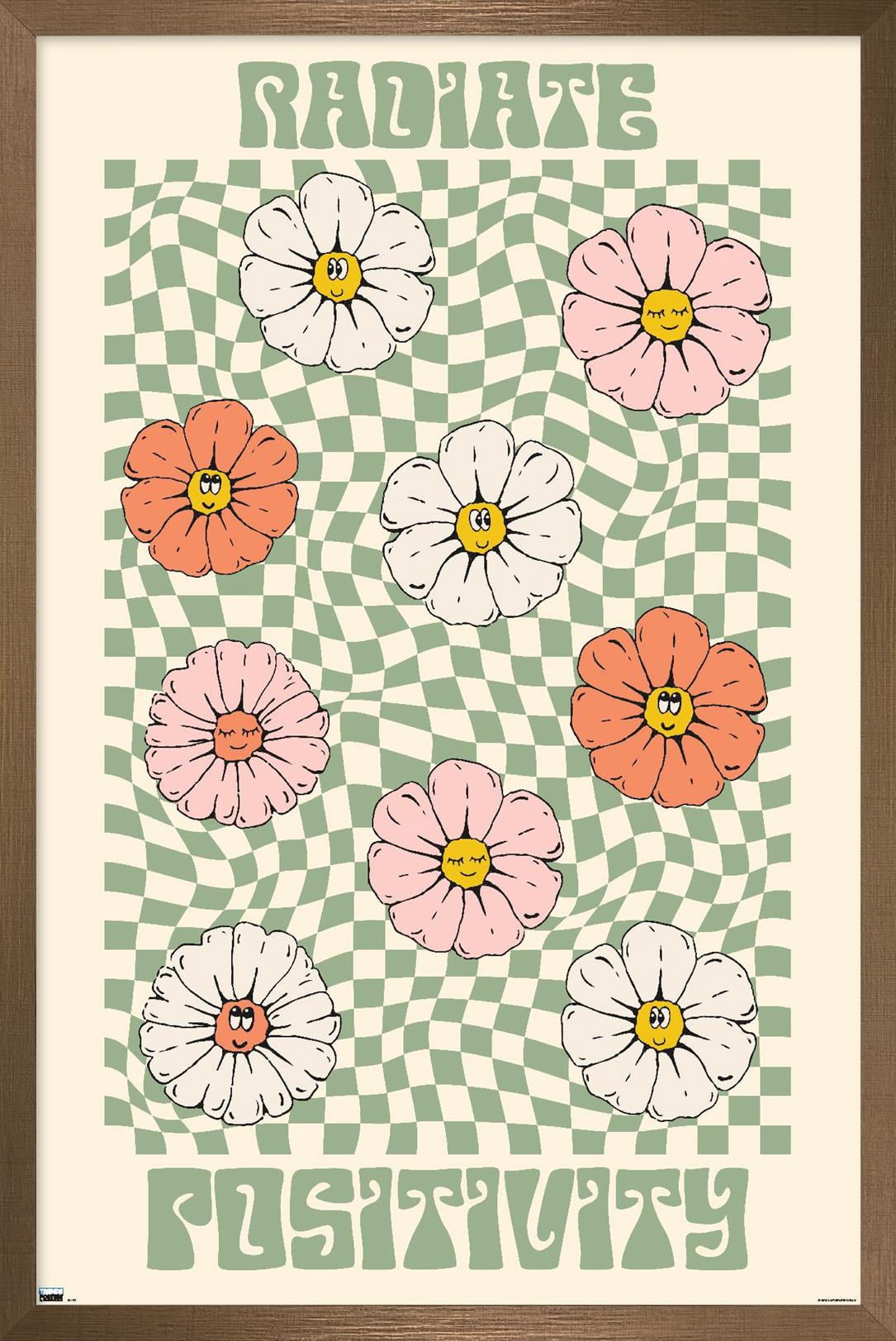 Radiate Positivity Wall Poster, 14.725" x 22.375" Framed