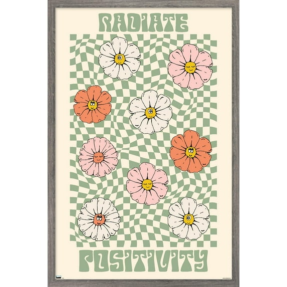 Radiate Positivity Wall Poster, 22.375" x 34" Framed