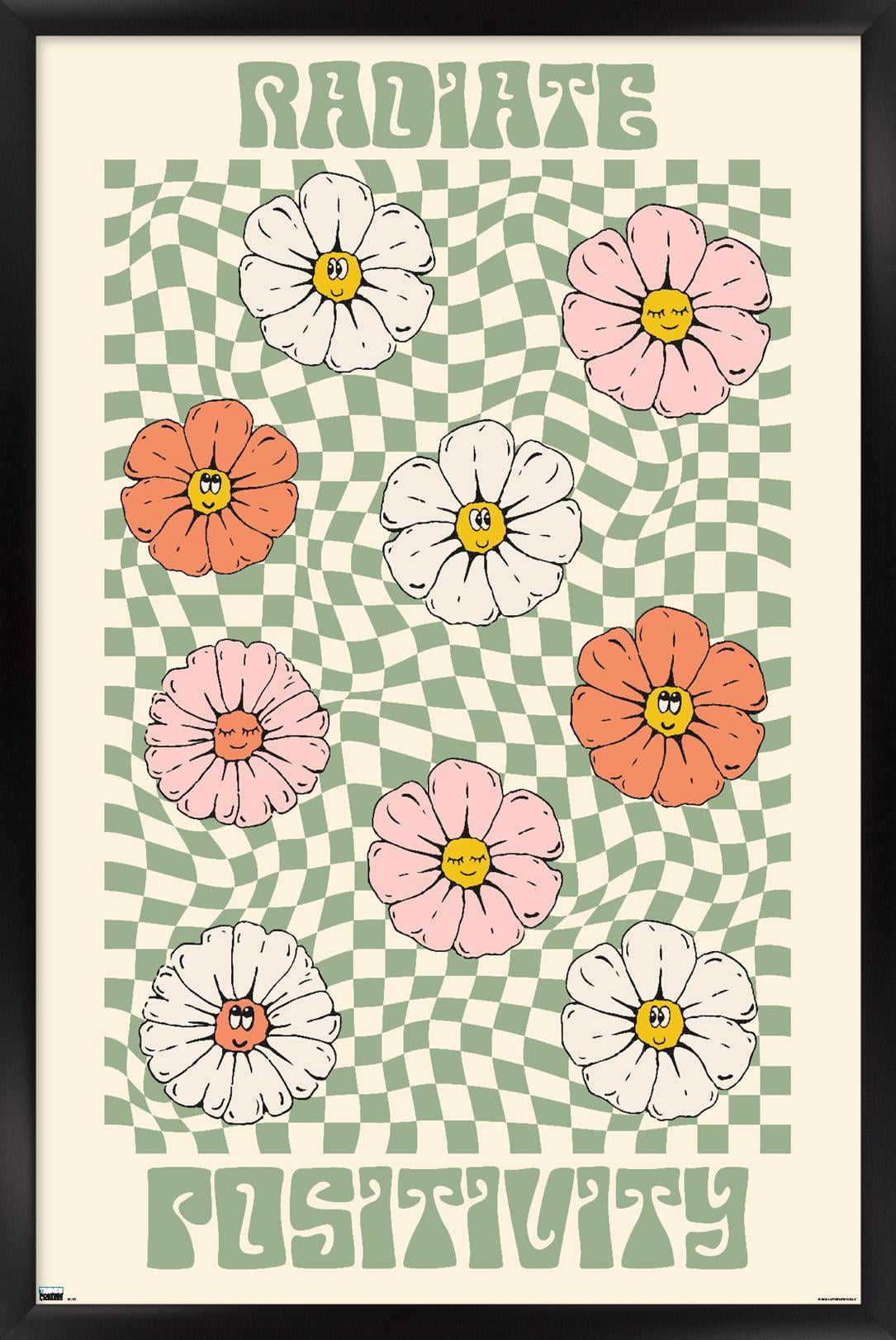 Radiate Positivity Wall Poster, 22.375" x 34" Framed