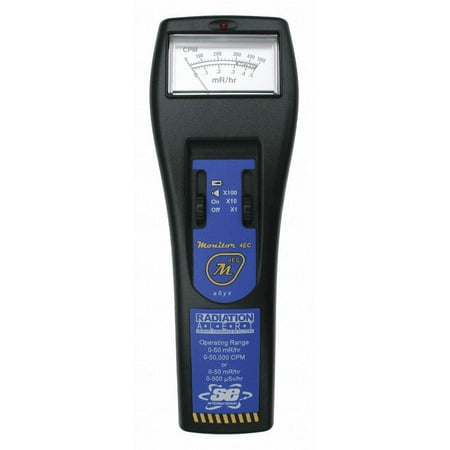 Radiation Alert Radiation Detector,0to500uSv/hr,Analog 4EC