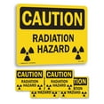 thumbnail image 1 of Radiation Hazard (with biohazard graphic) OSHA Caution Rigid Plastic Sign 14 Inch x 10 Inch - 5 Pack, 1 of 8