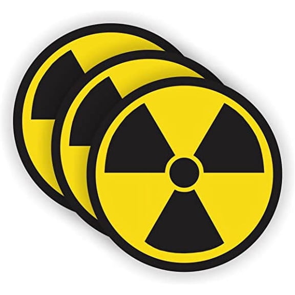 Radiation Symbol Gaming PC Sticker | Laptop Notebook Desktop Decal | Vinyl Label
