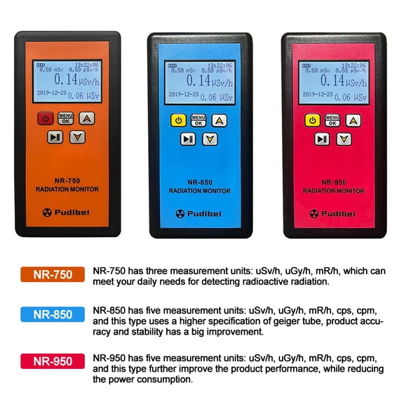 Radiation tester,Display Tester Counter Y X-ray Handheld Portable Nuclear Lcd Display Tester Counter Y Sound Vibrations Alarm Nr-750) Nuclear L Display Nr-750 Tester With Sound S Alarm Moweo