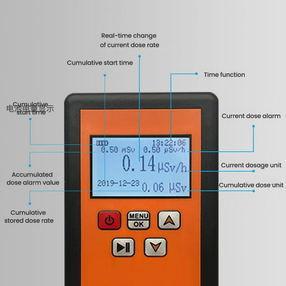 Radiation tester,Lcd Display Tester Display Tester Counter Sound Vibrations Nuclear Lcd Display Counter Y X-ray Alarm Y X-ray Sound Handheld Portable Nuclear Ziem Tester Siuke Nr-950 Det