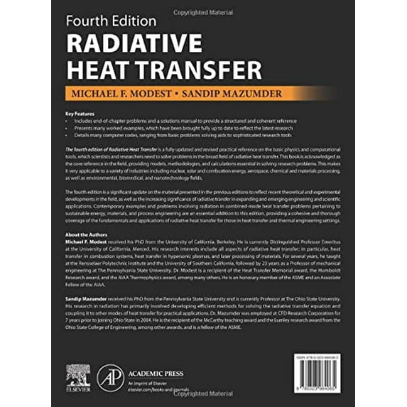 Pre-Owned Radiative Heat Transfer Hardcover