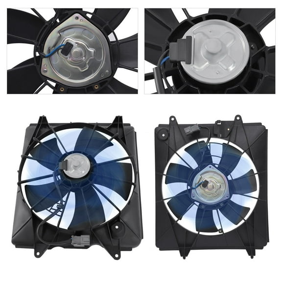 Radiator & AC Condenser Cooling Fan Left Right Pair for 2007-2009 Honda CR-V