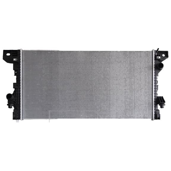 Radiator Assembly Compatible with 2021-2024 Ford F-150 2022-2024 Lincoln Navigator Ford Expedition 2.7L 3.5L V6 3496cc Crossflow Partslink Numbers ML3Z 8005 762405-92792-3 FO3010374
