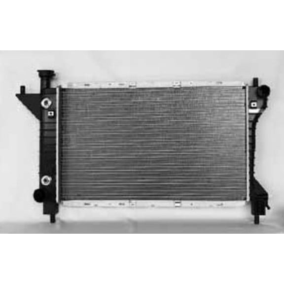 Radiator Compatible with 1994-1996 Ford Mustang GT SVT Cobra 3.8L V6 232 CID 5.0L V8 302 CID SN95 Base GTS 1-Row Crossflow 215HP F4ZZ8005C Bottom Replaces F4ZH8005AA F7ZZ8005A FD37029A