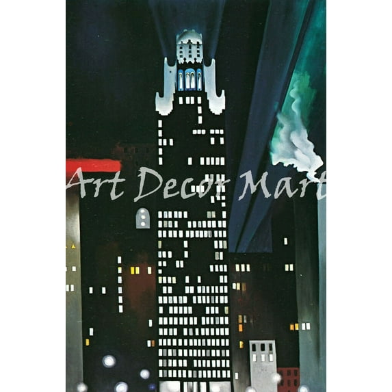 Radiator Building-O'Keeffe - CANVAS OR FINE PRINT WALL ART