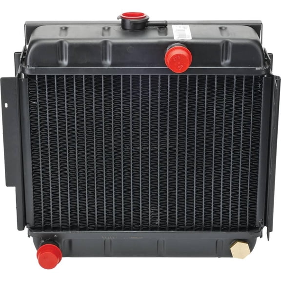 OEM Grade Radiator Compatible with John Deere Gator 4x2 6x4 Gas TrailGator Utility Vehicle 15.5 HP Kawasaki FD620D 675cc V-Twin Copper Core Brass Tanks Cap Included AM116381 AM116382