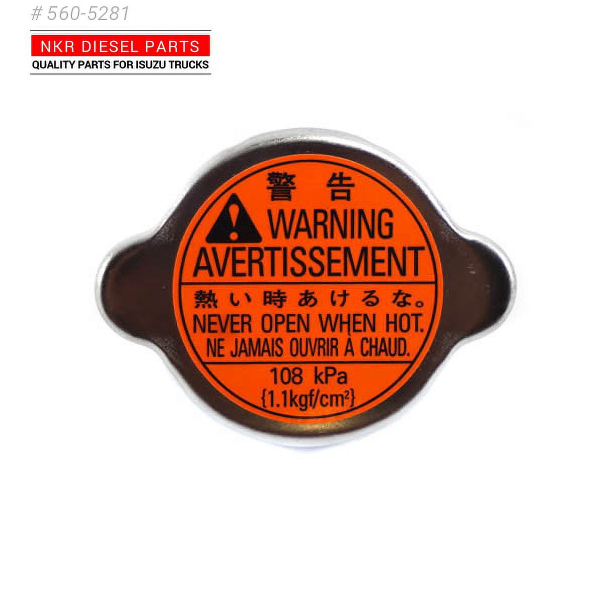 Radiator Cap For Isuzu NPR NRR NQR NPR-HD 4HK1 5.2L 4HE1 4.8L 6HE1 7.1L ...