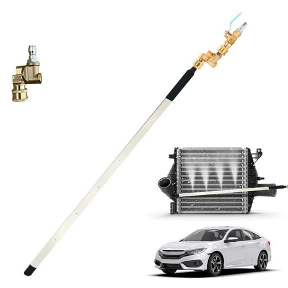 Radiator Cleaning Wand, 2025 New 24'' Portable Radiator Cleaning Tool, 4500 PSI Radiator Flush And Cleaner Tool, Radiator Pressure Washer Tool for Household Cars, Trucks